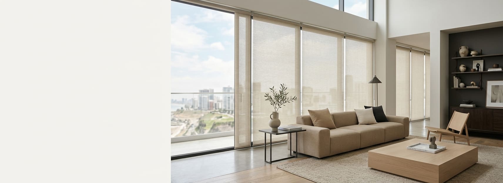 Rollers y cortinas premium para interiores modernos